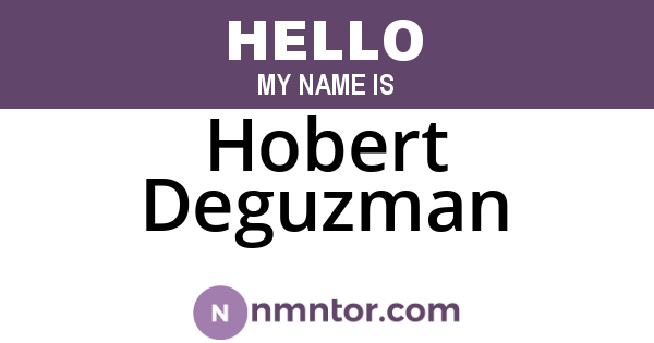Hobert Deguzman