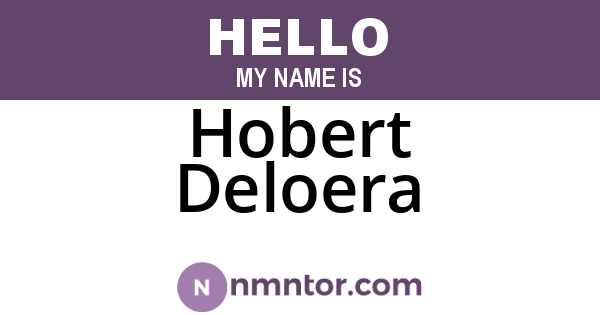 Hobert Deloera