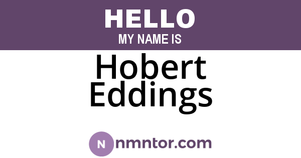 Hobert Eddings