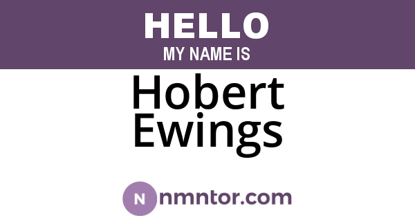 Hobert Ewings