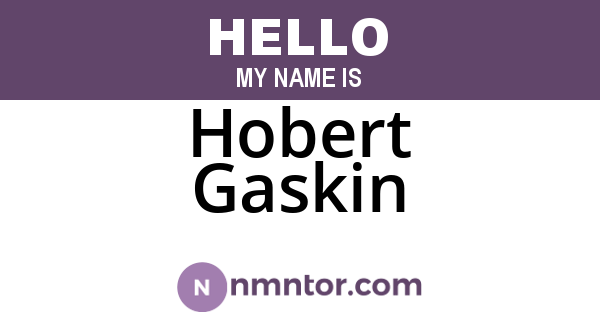 Hobert Gaskin