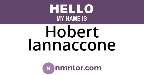 Hobert Iannaccone