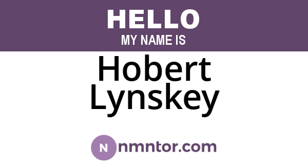Hobert Lynskey
