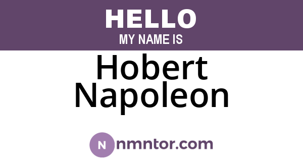 Hobert Napoleon