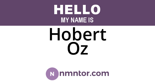 Hobert Oz