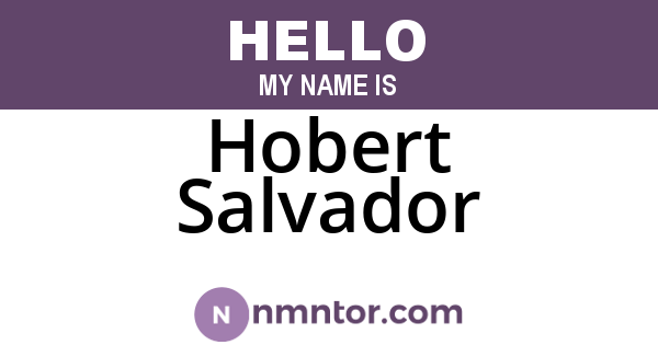 Hobert Salvador