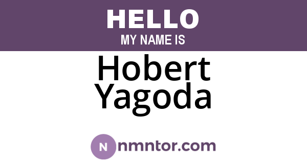 Hobert Yagoda