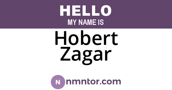 Hobert Zagar
