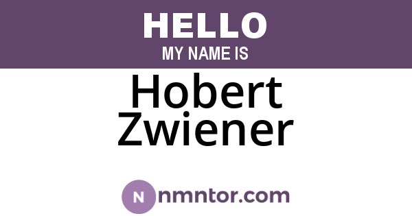 Hobert Zwiener