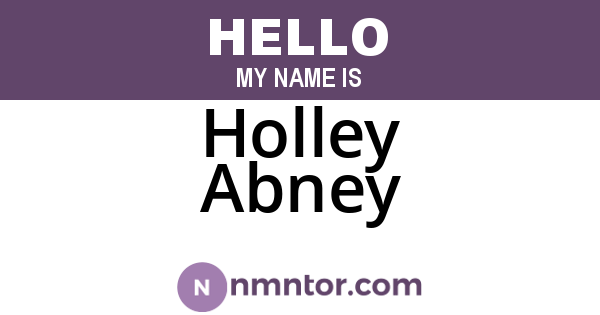 Holley Abney