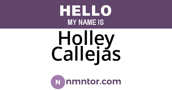 Holley Callejas