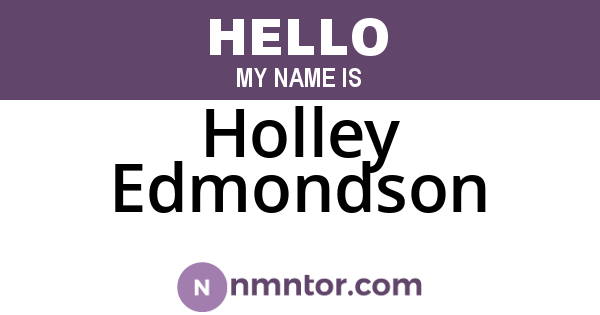 Holley Edmondson