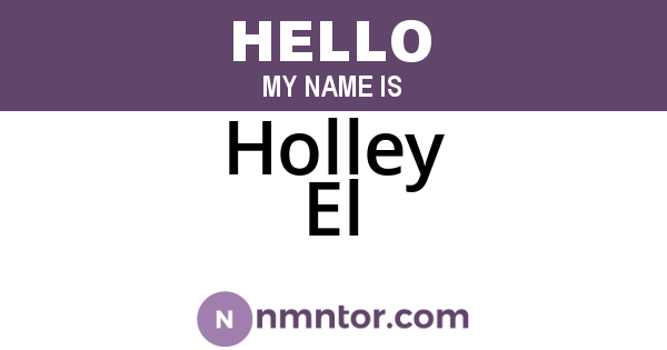Holley El