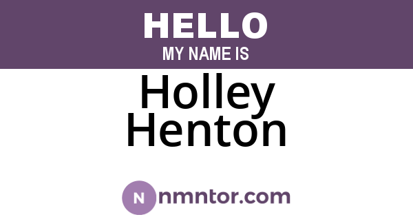 Holley Henton