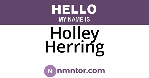 Holley Herring