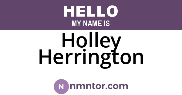 Holley Herrington