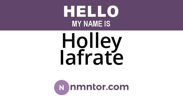 Holley Iafrate