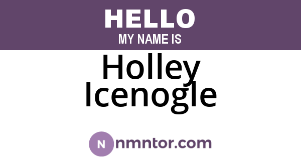 Holley Icenogle