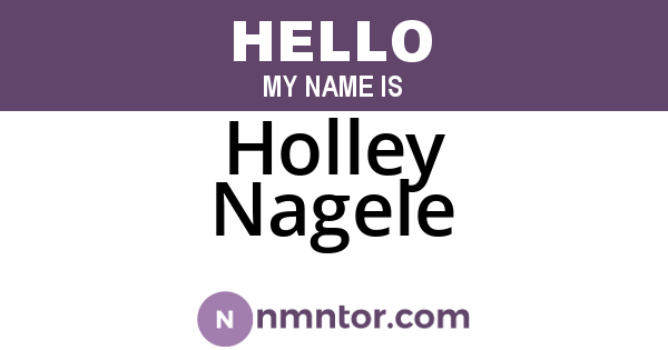Holley Nagele
