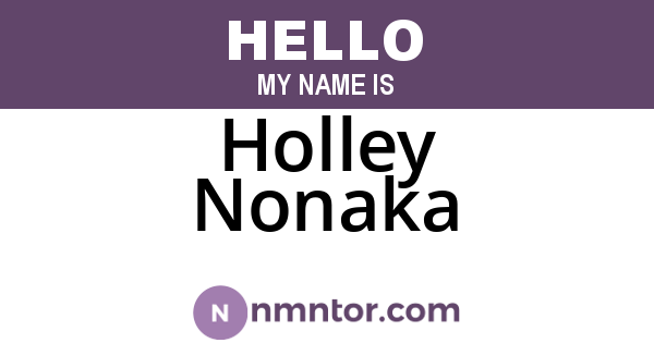 Holley Nonaka