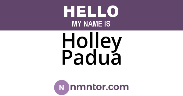 Holley Padua