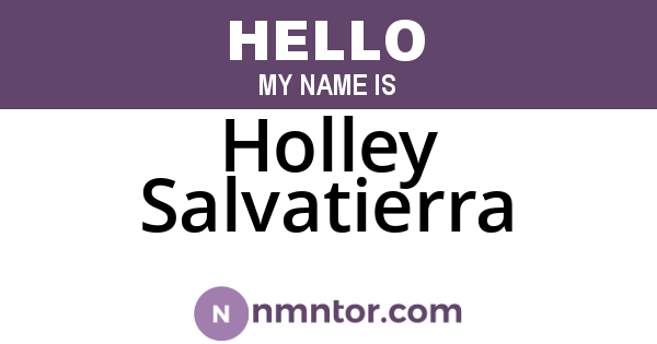 Holley Salvatierra