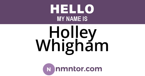 Holley Whigham
