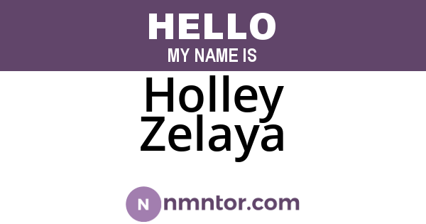 Holley Zelaya