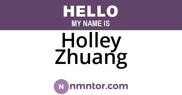 Holley Zhuang