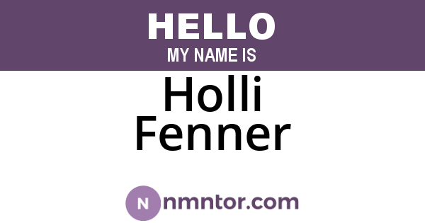 Holli Fenner