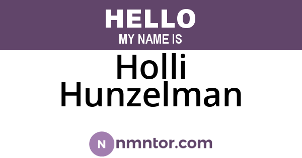 Holli Hunzelman
