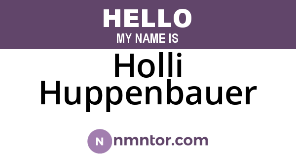 Holli Huppenbauer