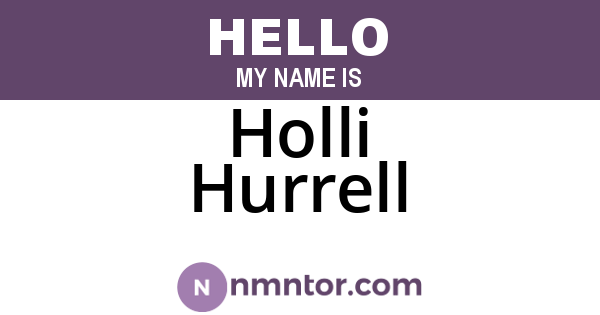Holli Hurrell