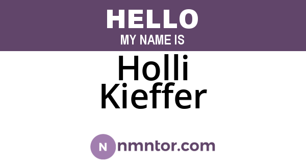 Holli Kieffer