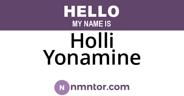 Holli Yonamine