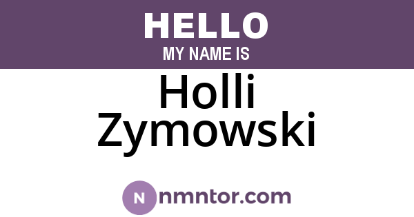 Holli Zymowski