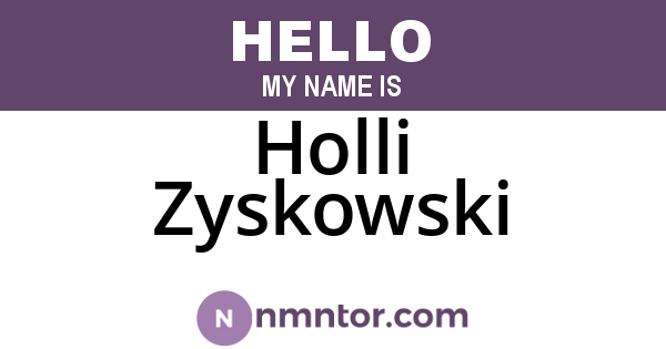 Holli Zyskowski