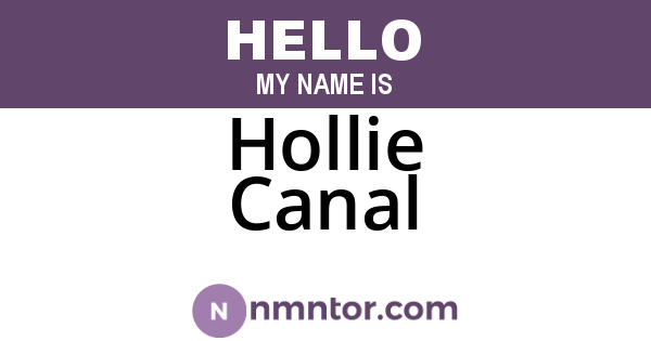 Hollie Canal