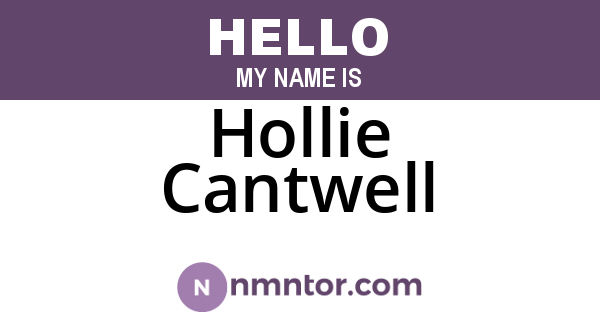 Hollie Cantwell