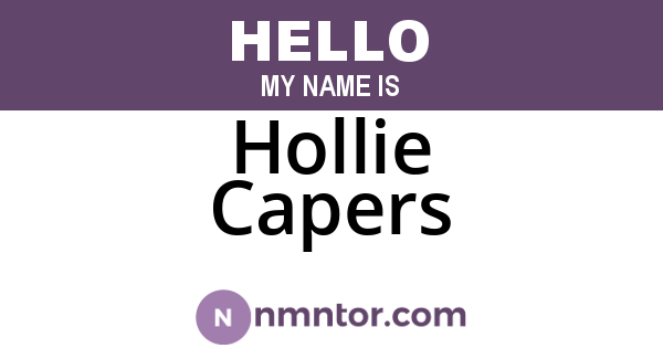 Hollie Capers
