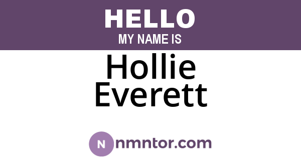 Hollie Everett