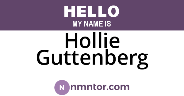 Hollie Guttenberg