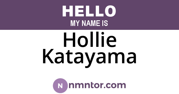 Hollie Katayama