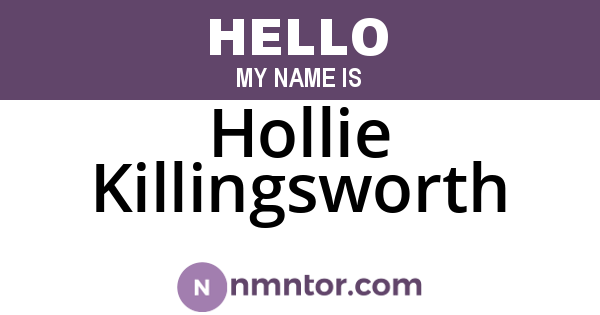 Hollie Killingsworth