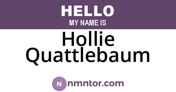 Hollie Quattlebaum