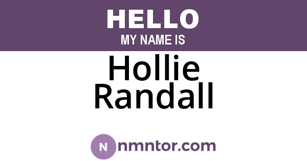 Hollie Randall
