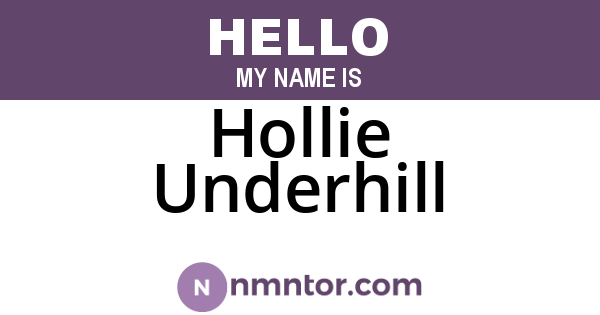 Hollie Underhill