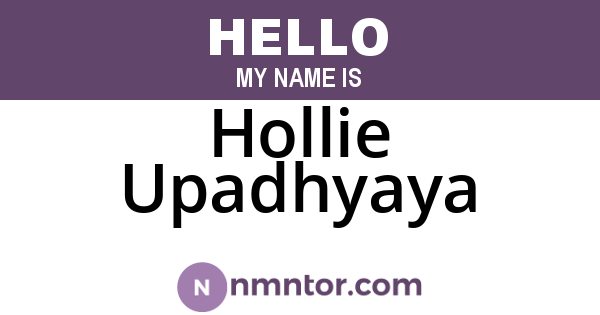 Hollie Upadhyaya