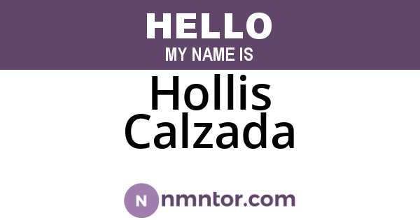 Hollis Calzada