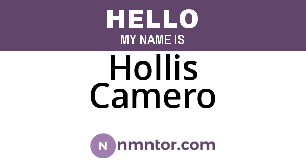 Hollis Camero